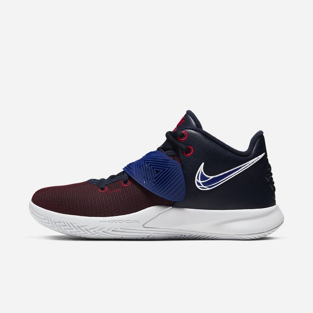 Chaussure De Basket Nike Kyrie Flytrap 3 Bleu Marine 1647-029 Obsidian/Gym Red/White/Deep Royal Blue Homme | MJD-86917419